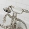 Kingston Brass CA1007T8 3-3/8" Tub Wall Mount Clawfoot Tub Faucet with Hand Shower, Brushed Nickel CA1007T8 - alternate 5